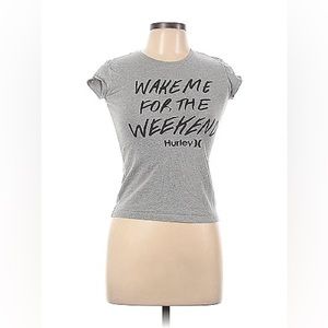 Hurley Gray Weekend Short Sleeve T Shirt